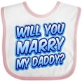 thumbnail image 3 of Inktastic Will You Marry My Daddy (blue) Boys or Girls Baby Bib, 3 of 4