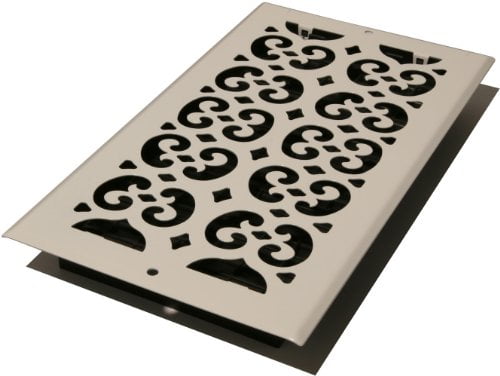 Decor Grates S612W-WH 6-Inch by 12-Inch Painted Wall Register White Decor Grates S612W-WH 6-Inch by 12-Inch Painted Wall Register White