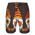 thumbnail image 3 of Balery Fall Gnomes Traje de Baño Estilo Hawaiano para Hombre, Shorts de Secado Rápido con Bolsillos-Small, 3 of 6