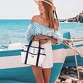 thumbnail image 4 of Mesh Beach Bag For Women Small Beach Bag Sandproof Foldable Swim Pool Bag With 8 Pockets For Travel, 4 of 5