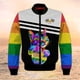thumbnail image 3 of Nueva chaqueta bomber con estampado lésbico Lgbt para hombre y mujer, chaqueta bomber para hombre y mujer, abrigo de manga larga con bolsillos y cremallera, chaquetas de primavera, 3 of 5