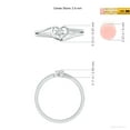 thumbnail image 6 of ANGARA Natural Diamond Heart Promise Ring in 925 Sterling Silver for Women (Size-2.9mm| Color-G| Clarity-VS2) | April Birthstone, Birthday, Anniversary, Jewelry Gift for Women | Natural Diamond Ring, 6 of 10