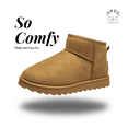 thumbnail image 6 of C&C California Women's Short Cozy Slipper Boots - Winter House Shoes for Women in Cognac Size 8, 6 of 6