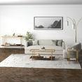thumbnail image 4 of Henn&Hart 55" Brass/Walnut Metal/Glass Console Table, 4 of 5