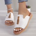 thumbnail image 2 of Oyedens Flats Sandals for Women 2025 Summer Leopard Design Tassel Beach Casual Slip on Walking Sandals, 2 of 6