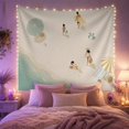 thumbnail image 2 of Ocean Waves Down with Aerial Depiction Calm Summery, Mystical Fantasy for Space Lovers, Galaxy Room Decor, Housewarming Gift, Tapestry Wall Hanging for Bedroom and Dorm, 2 of 7