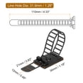 thumbnail image 2 of Uxcell 100Pack Adhesive Cable Clips, Adjustable Nylon Cable Cord  (Black, 110mm/4.33"), 2 of 6