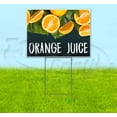 thumbnail image 1 of Orange Juice Chalk (18" x 24") Yard Sign, Includes Metal Step Stake, 1 of 6