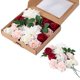 thumbnail image 1 of Combinación de flores artificiales de boda con rosas deliciosas para ramos de boda, centros de mesa, arreglos florales, decoraciones - Estilo: estilo 1;, 1 of 5