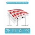 thumbnail image 5 of Boho Red Stripe Twin Size Down Alternative Comforter, Lightweight Comforter Quilt Bedding Set with Pillow Shams Abstract Geometric White Minimalist All Seasons Bed Comforter Duvet Insert 68"x86", 5 of 7