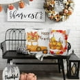 thumbnail image 4 of Fall Thanksgiving Throw Pillow Covers Set of 4 16x16 inch Orange Pumpkin Truck Maple Leaves Pillowcase Outdoor Decorative Cushion Couch Cover Farmhouse Harvest Cushion Cases, 4 of 5