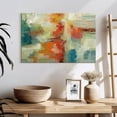 thumbnail image 3 of Elephant Stock Coral Reef Wall Art - Horizontal Canvas Wall Art - Living Room Wall Decor - Abstract Canvas - Orange And Teal Decor By Silvia Vassileva - 24" x 16", 3 of 8
