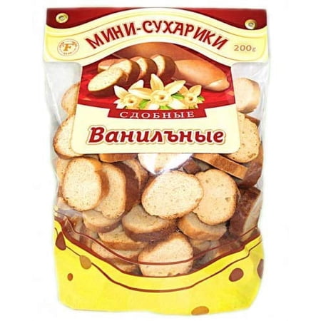 Sweet Crackers/Sukhariki With Vanilla Pack Of 4