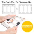 thumbnail image 4 of Yayeee Rocker Switch Wall Plate 1-Gang 4.6"x2.9" Home Decorative Outlet Cover, Cute Cartoon Cats, 4 of 6