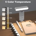 thumbnail image 3 of Book Light, Rechargeable Clip On Reading Light with 5 Colors & Timer, Dimmable LED Book Night Light for Reading in Bed at Night, Portable Samll Book Lamp Gifts for Readers Women Men Kids, 3 of 8