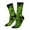 3 Black, variant on Tiny Green Fern Leaves Crew Socks for Men & Women, Breathable Casual Athletic Ankle Socks