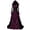 W-Purple770, variant on Maxi Dresses For Womens Halloween Dress Vintage Gothic Long Sleeve Hooded Witches Dress