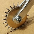 thumbnail image 4 of Needle Point Tracing Wheel with Wood Handle, 4mm Leather Paper Cloth Sewing Overstitch Wheel Tool, 4 of 5