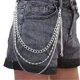 thumbnail image 1 of Cadena colgante para pantalón de mujer, multicapa, de metal, para llavero estilo punk, 1 of 5