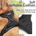 thumbnail image 3 of rabbitgoo Dog Harness  No-Pull Pet Harness with 2 Leash Clips  Adjustable Soft Padded Dog Vest  Reflective No-Choke Pet Oxford Vest with Easy Control Handle for Small Dogs  Beige  XS, 3 of 9