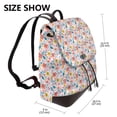 thumbnail image 2 of Logiee Floral Ditsy Print Backpack Purse for Women,Fashion Leather Backpack Purse,Women's Leather Backpack for Work College Travel, 2 of 4