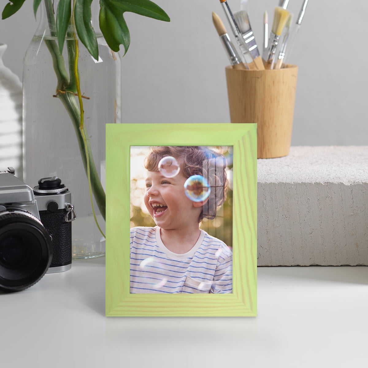 3.5x5 Wood Grain Picture Frame - Mint