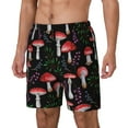 thumbnail image 2 of Balery Red Mushrooms Mens Swim Trunks Swim Shorts for Men Quick Dry Inseam Beach Shorts with Compression Liner Pocket-X-Large, 2 of 9