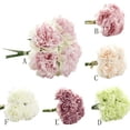 thumbnail image 2 of Ramo de peonías de imitación de seda, ramo de novia, hortensias para boda, decoración de bolas de boda, ramo de festival, 2 of 6