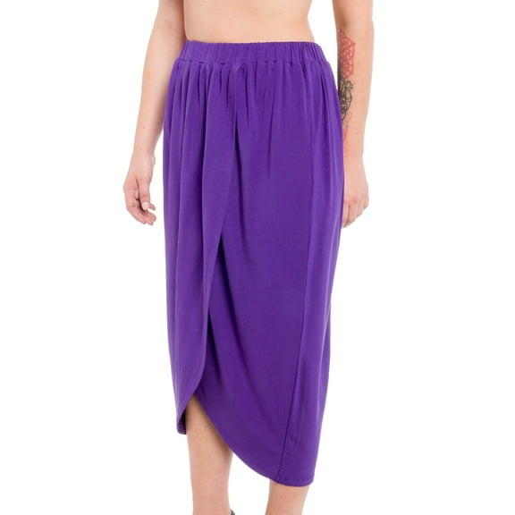 Modal Wrap Tulip Skirt