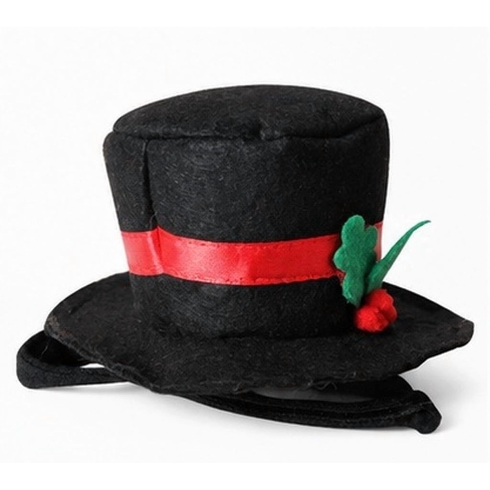 OUNONA Stylish Black Dog Hat Pet Cap for Costume Supplies and Christmas Party Use