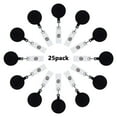 thumbnail image 2 of 25pcs Porte-Badge ID Rétractable Bobines de Badge avec des Porte-Badge de Clip Alligator Pivotant, 2 of 9