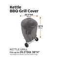 thumbnail image 5 of Classic Accessories Ravenna Water-Resistant 26.5 Inch Kettle BBQ Grill Cover, 5 of 14