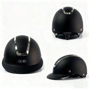 Optima Horse Riding Helmet Equestrian Helmet Versatile Adjustable Equestrian Supplies Breathable Shockproof Professional Riding Gear Matte Black