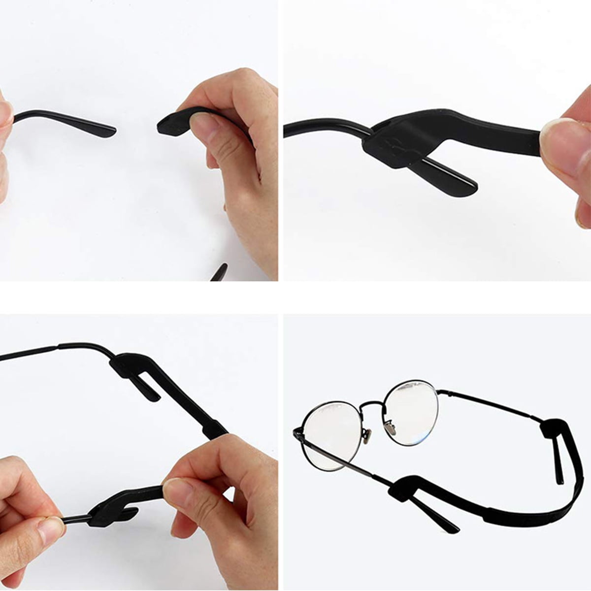 Lot De 3 Sangles Réglables Pour Lunettes - En Silicone Souple, élastique Jusqu'à 32 Cm | Évite La Perte Des Lunettes De Sport, Soleil Ou Bébé - 10