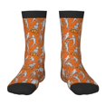 thumbnail image 1 of Kdxio Halloween Mummy Print Children's Socks for Daily Wear and Sports Use Colorblock Mid-Calf Design Breathable Material, 1 of 5