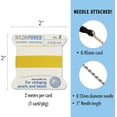 thumbnail image 4 of Griffin - Nylon Bead Cord Perlseide - Yellow Color - Size 2 (0.45mm) - 2 Meters per Card - Stainless Steel Needle Attached - for Knotting Pearls, Gemstones, Crystals and Beads, 4 of 7