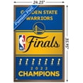 thumbnail image 3 of NBA Golden State Warriors - 2022 Commemorative NBA Finals Team Logo Wall Poster, 22.375" x 34" Framed, 3 of 6