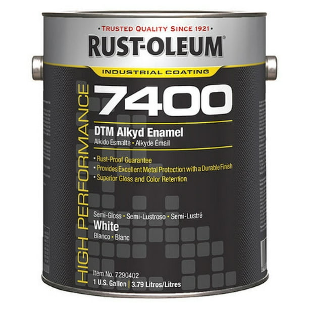 RUSTOLEUM 7290402 1 gal. White Semigloss Oil Interior/Exterior Paint