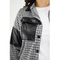 thumbnail image 4 of Sobrecamisa a cuadros Roman Fashion Talla Extra 8051 Gris, 4 of 7