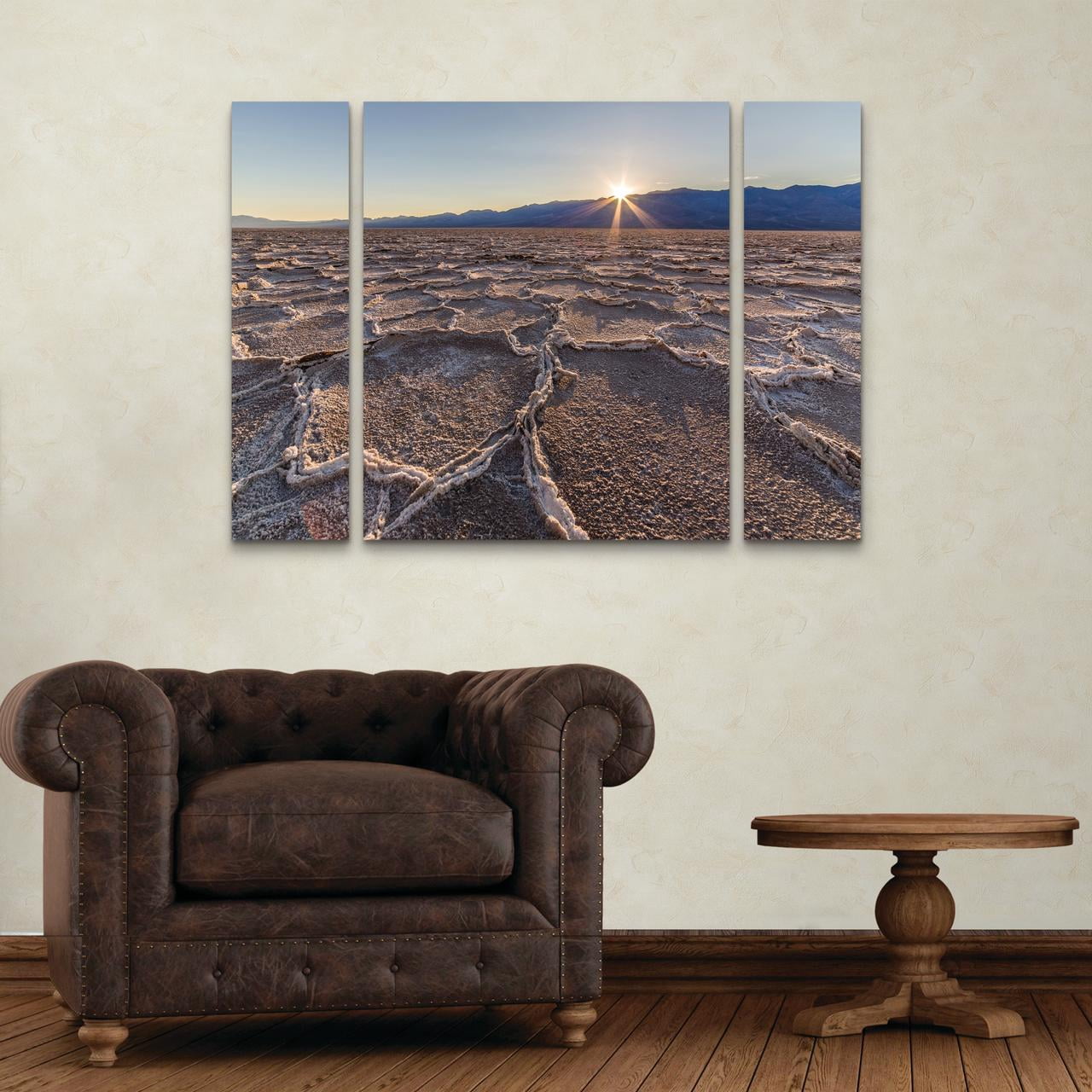 Trademark Fine Art 'Badwater Sunset' Canvas Art by Pierre Leclerc