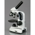 thumbnail image 2 of AmScope M158C-2L-E2 Compound Monocular Microscope, WF10x and WF25x Eyepieces, 40x-1000x Magnification, Upper and Lower L, 2 of 4