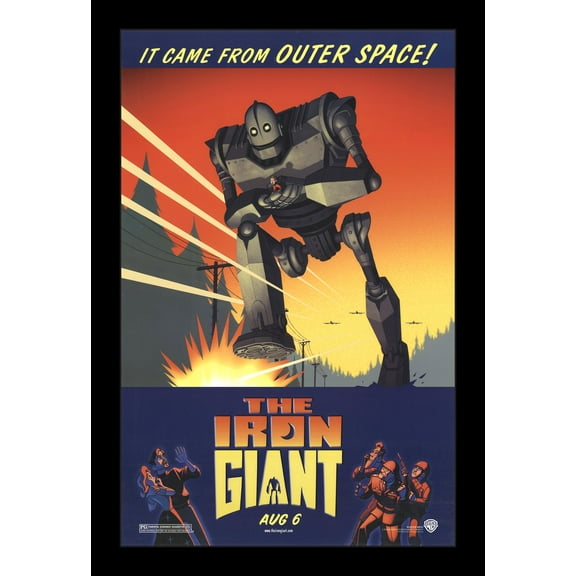 THE IRON GIANT - 11x17 Framed Movie Poster