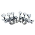 thumbnail image 2 of 6x Lock String Tuning Key Pegs , Gear Ratio 1:18, Metal Alloy Guitar String Tuning Pegs Machine Head para Guitarra Eléctrica, Folk, Acústica Chr Plata 6R Baoblaze clavijas, 2 of 8