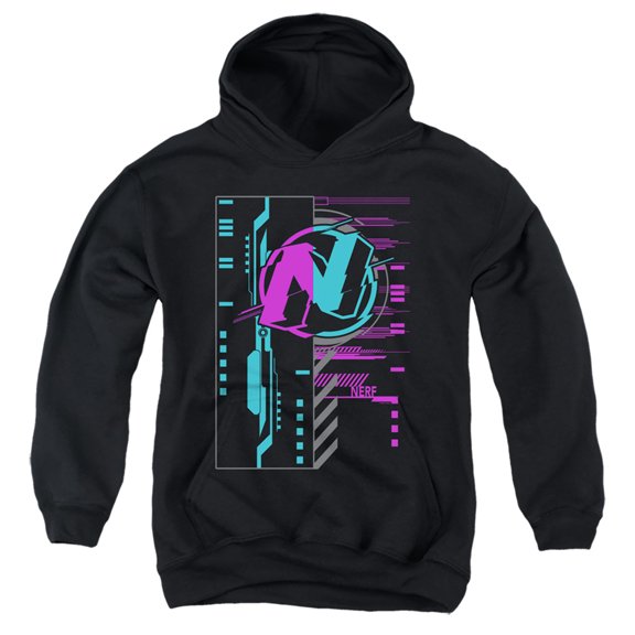 Nerf Cyber Youth Pullover Hoodie Sweatshirt Black