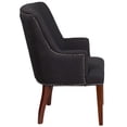 thumbnail image 2 of Flash Furniture HERCULES Sculpted Comfort Series Black Fabric Side Reception Chair, 2 of 4
