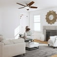 thumbnail image 4 of Honeywell Carmel 48" Brushed Nickel Ceiling Fan with Lights and Remote Control, 4 of 14