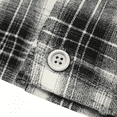 thumbnail image 6 of Cmfcve Men's Plus Size Shirts Short Sleeve Button Down Shirts Lapel Summer Plaid Dress Shirts with Chest Pocket, 6 of 7