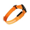 thumbnail image 4 of Worallymy USB Recargable Luminoso Collar para Mascotas Cuello Brillante Luz LED Intermitente Collar con Correas Naranja M Worallymy JD735810018, 4 of 7
