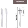 thumbnail image 3 of VeZee's Disposable POP-TOP Premimum Quality White Medium Weght 400CT Value Pack Knives : 10 Pack, 3 of 5