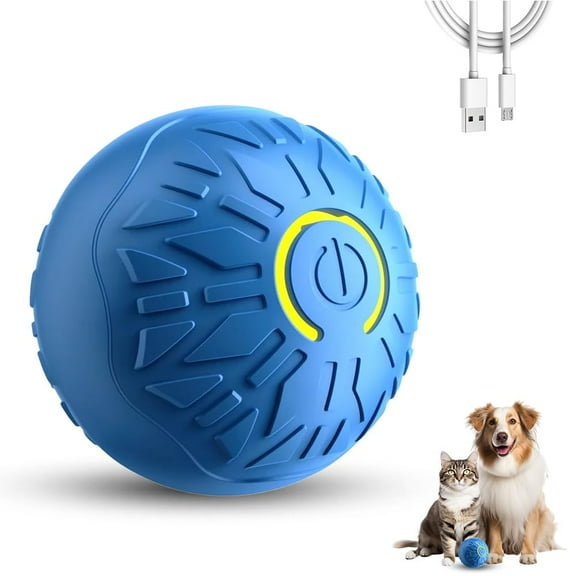 Interactive dog toys, dog ball, wobbling ball toy, rechargeable automatic moving and wobbling